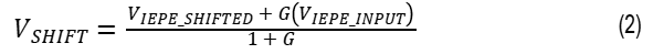 Equation for FDA Stge input requirements