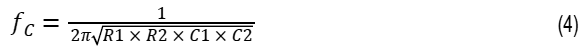 Equation for specific cutoff frequency