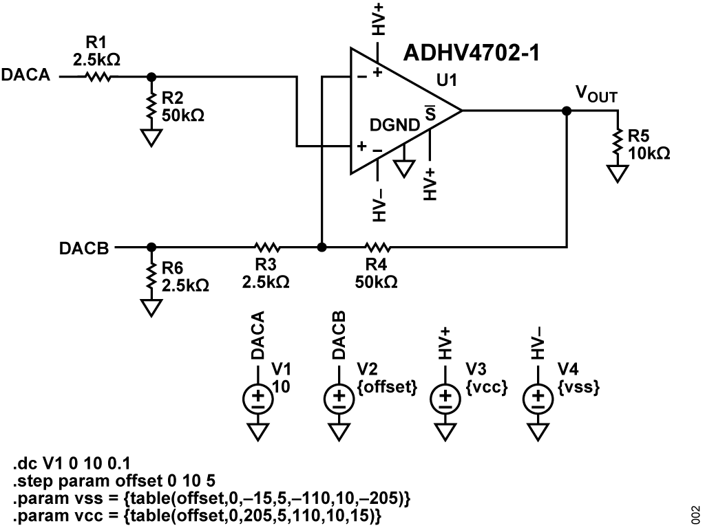 Figure 2. LTSpice<sup>®</sup> Circuit.