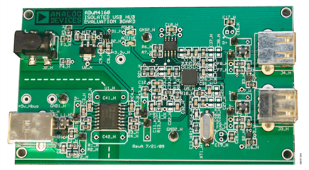 ADuM4160 Isolated USB Hub Evaluation Board