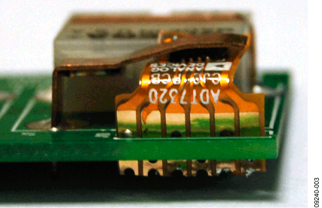 Side View of ADT7320 Mounted on a Flexible PCB