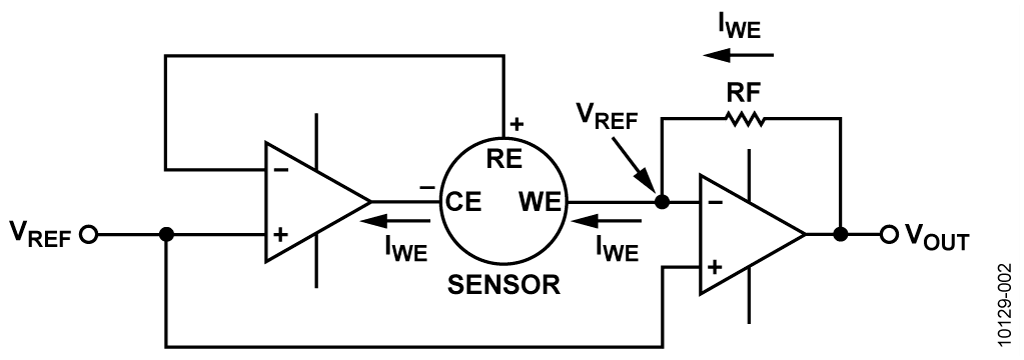Simplified Electrochemical Sensor Circuit