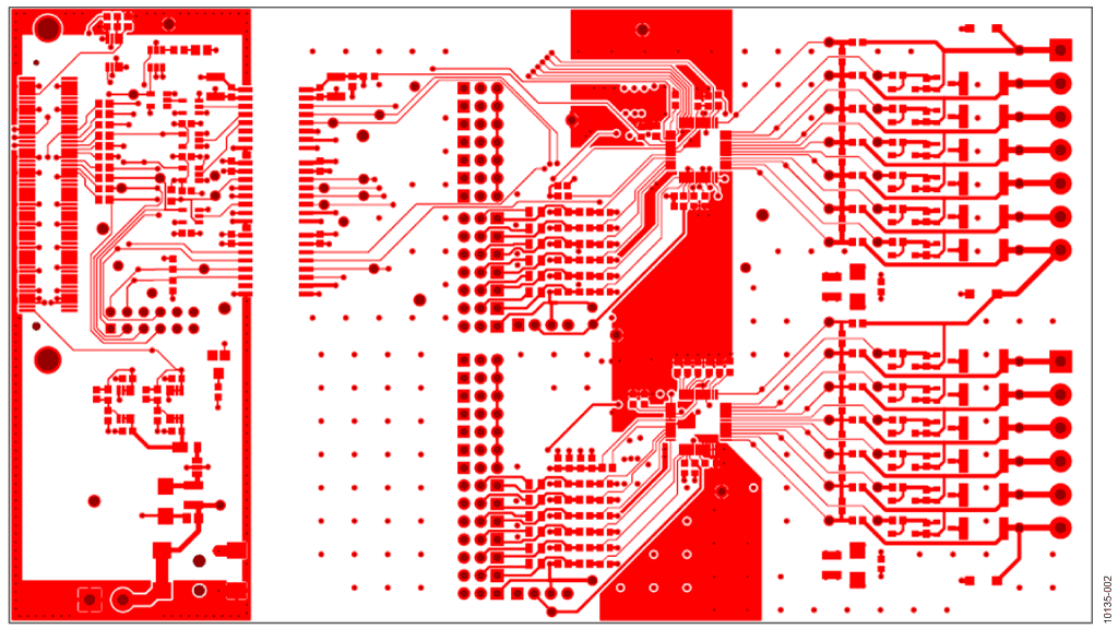Top Layer of the EVAL-CN0235-SDPZ PCB