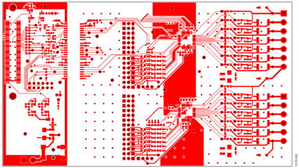 Top Layer of the EVAL-CN0235-SDPZ PCB