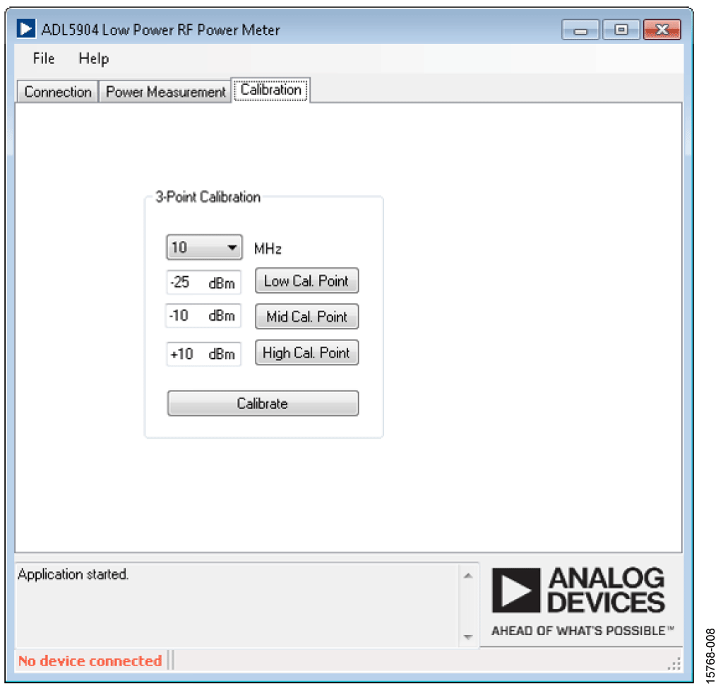 Calibration Routine Tab