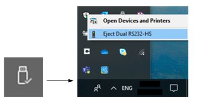 Figure 3. Safely remove hardware.
