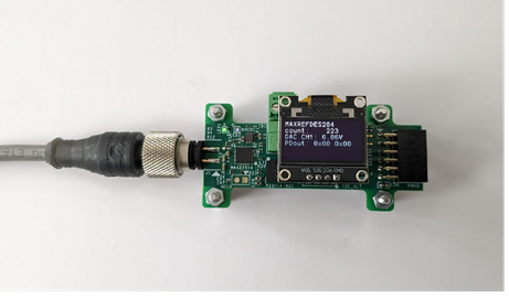 Figure 1. MAXREFDES284# IO-Link to Peripheral Module Device.