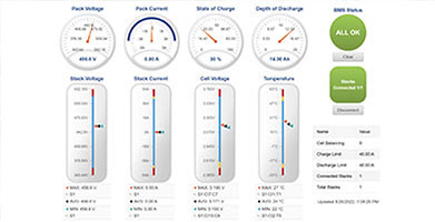 Screenshot from a BMS (Battery management System)