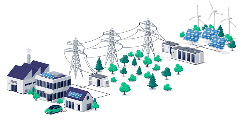 distribution of storage of energy