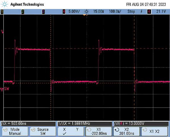 Figure 3. Switch node with boost capacitor.