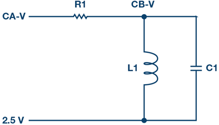 Figure 4. Band-pass filter connections.
