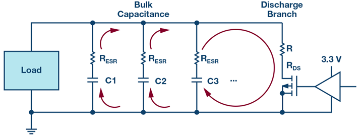 discharging-power-supply-capacitance-fet-diagram