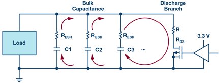 discharging-power-supply-capacitance-fet-diagram