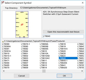 Figure 4. Find the device you want by typing its name in the search field.