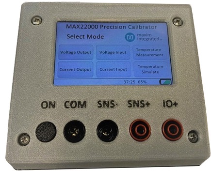 Figure 7. The MAXREFDES183# calibration menu.