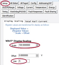 Figure 15. VOUT Display Scaling in Setup tab. Figure 15. VOUT Display Scaling in Setup tab.