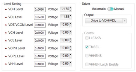 Figure 4. DAC-level setup of the MAX32007 using eval board software.
