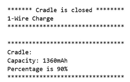 Figure 9. Test result for closed cradle.
