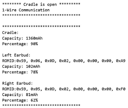 Figure 10. Test result for open cradle.