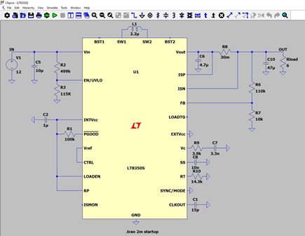 Figure 3. A Silent Switcher buck-boost ESC with a highly integrated LT8350S.