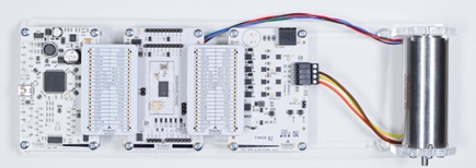 Figure 1: TMC4671-EVAL Kit and BLDC motor