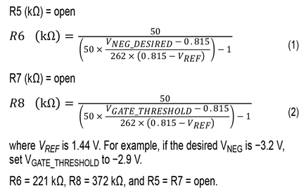 Equation 1 and 2