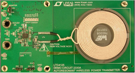 Figure 3. LTC4125 Wireless Power Transmitter Reference Design (DC2330A).