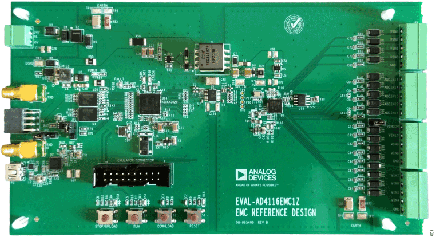 Figure 1. AD4116 EMC Test Board Photograph.