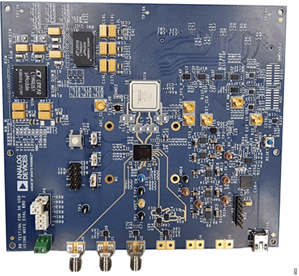 Figure 3. Data Converter (AD9988) + 5G Upconverter and Downconverter ADMV1018 (UDC) Used for ZIF QEC