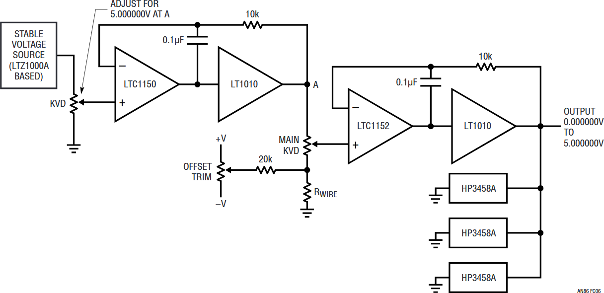 Figure C6. Simplified Sub-ppm Linearity Voltage Source.