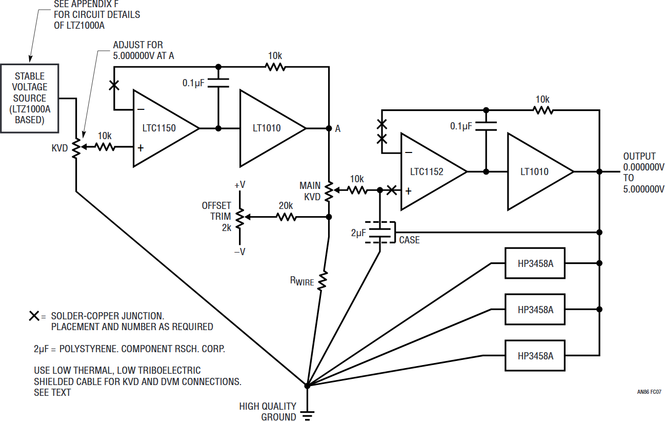 Figure C7. Complete Sub-ppm Linearity Voltage Source.