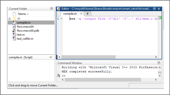 Figure 9. Building the MEX interface.