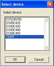 Figure 1. MTK options on startup.