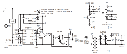 Figure 1. –48V Current Monitor.