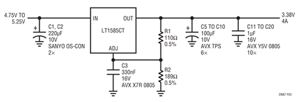 Figure 3. Recommended Adjustable Circuit.