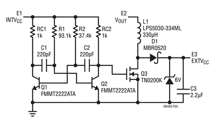 Figure 3. Boost Controlled By Astable Multivibrator Is Used for VOUT Lower Than 2.5V