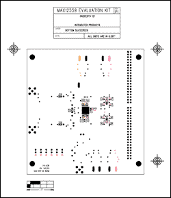 Figure 7. MAX12557EVKIT bottom side silkscreen and component placement.
