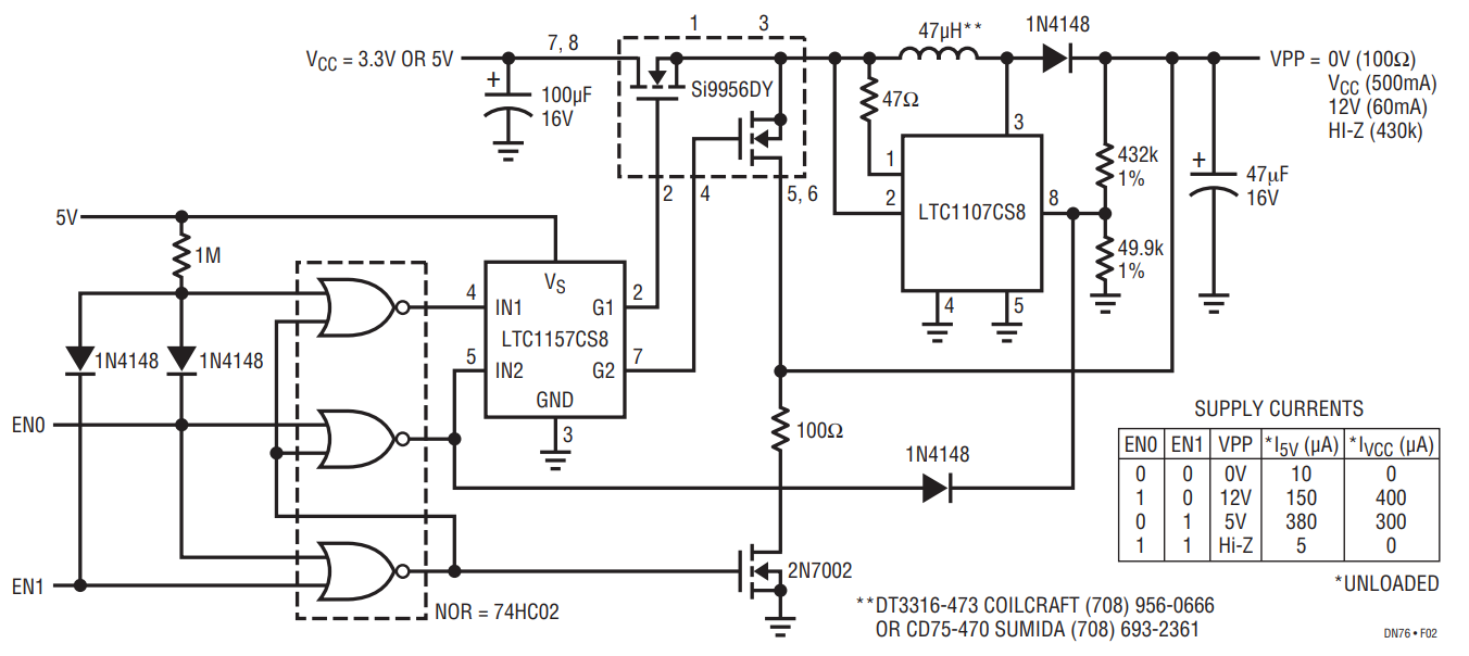 Figure 2. Step-Up Regulator VPP Power Management.