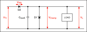 Figure 6. Guide to replacing the fuse used in Figure 5 with a diode, this circuit provides overvoltage protection. It also protects against negative transients and reverse battery connections.