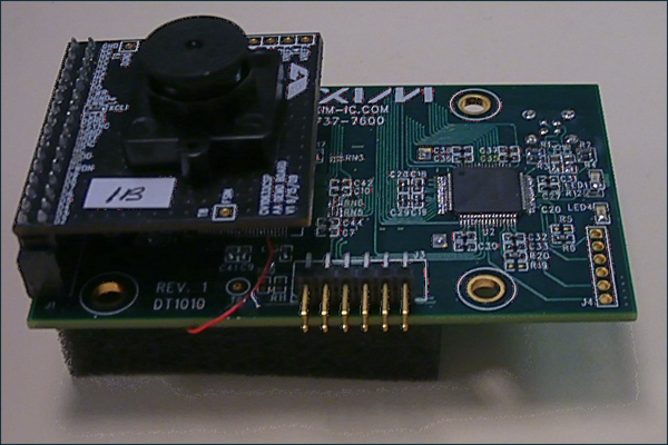 Figure 10. Implementation of the camera-application circuit
