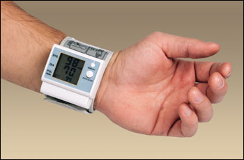 Figure 2. Wrist blood pressure monitor.