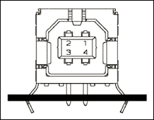 Figure 1. Looking into the USB B connector.