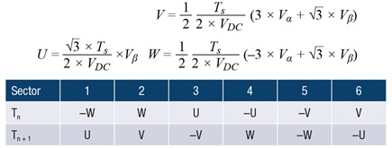 Sector times from reference vectors