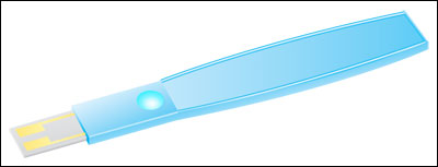 Customized packaging allows a 1-Wire device to calibrate insulin test strips.