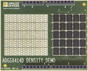Figure 4. PCB layout example showing 25 devices.