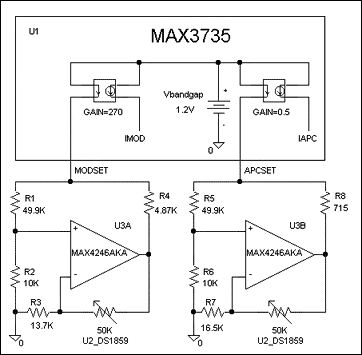 Figure 7. Option 3 schematic, Op Amp circuit.