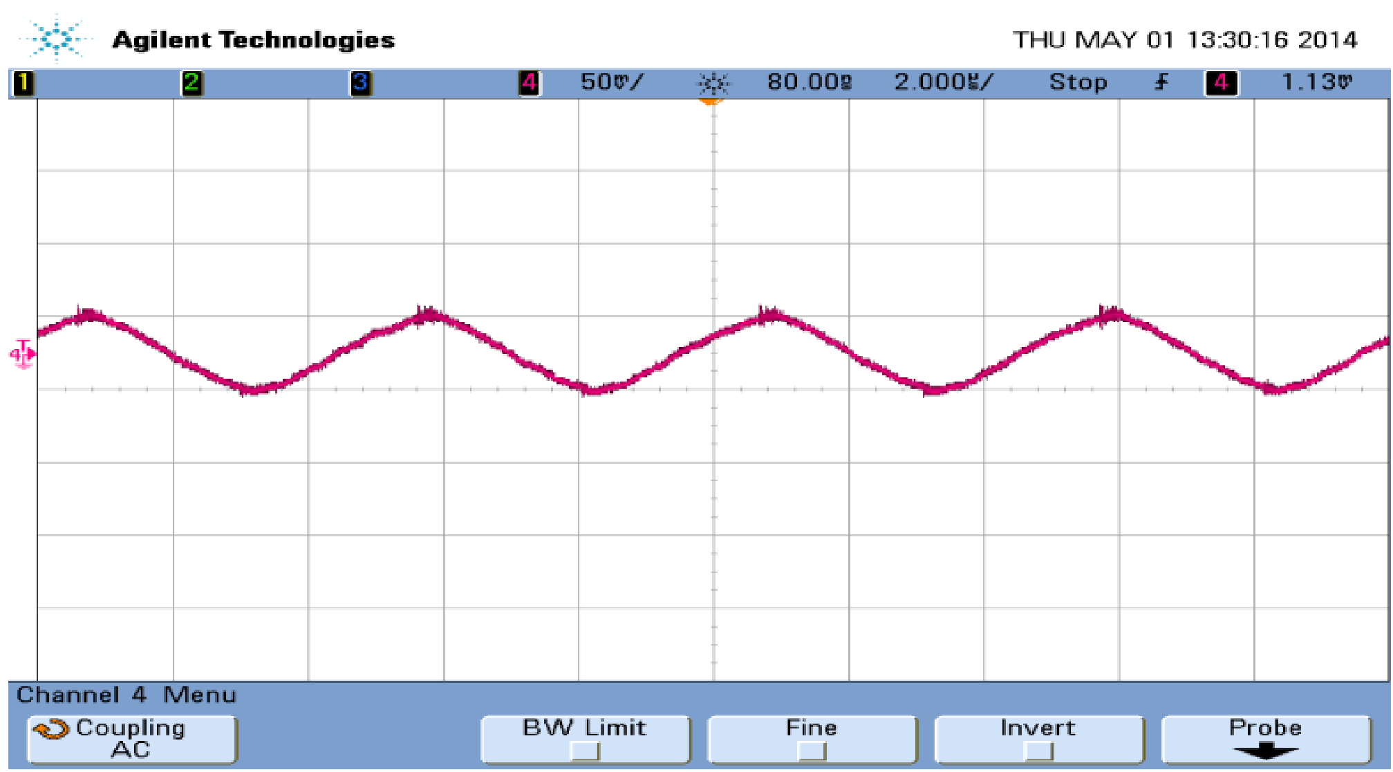 Output Voltage Ripple at 48V input, Full Load