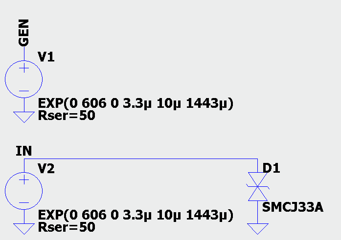 Sample EXP Voltage Sources for Tfall : Trise > 50 : 1