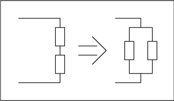 Figure 2. Parallel equivalent circuit of the series circuit.