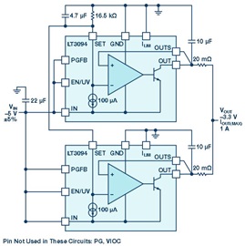 LT3094 parallel operation